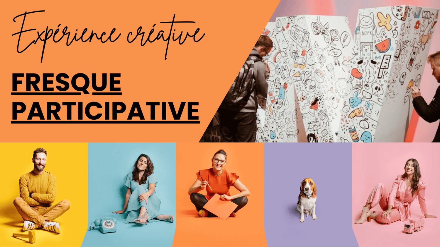 Fresque Participative - Les locations du Tandem