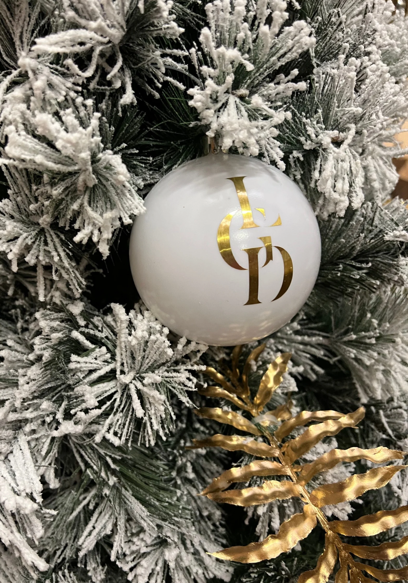 PERSONNALISATION - Boule de Noel personnalisée, lot de 10