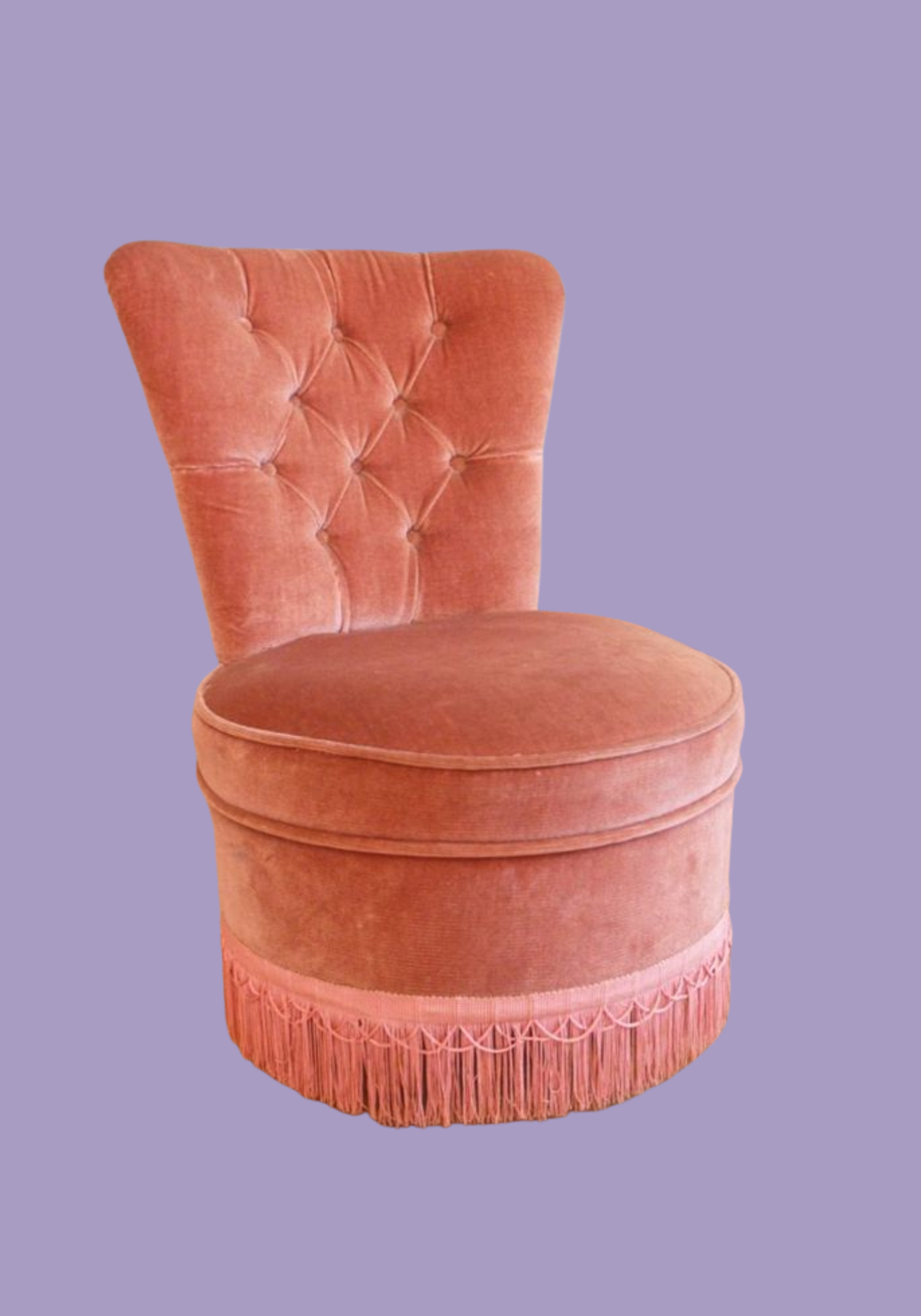 location-faiteuil-crapaud-vintage-rose-franges-velours-ancien-design-assise-lyon