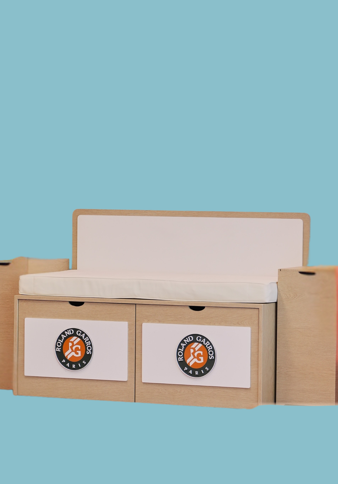 Banc de touche de terrain de tennis