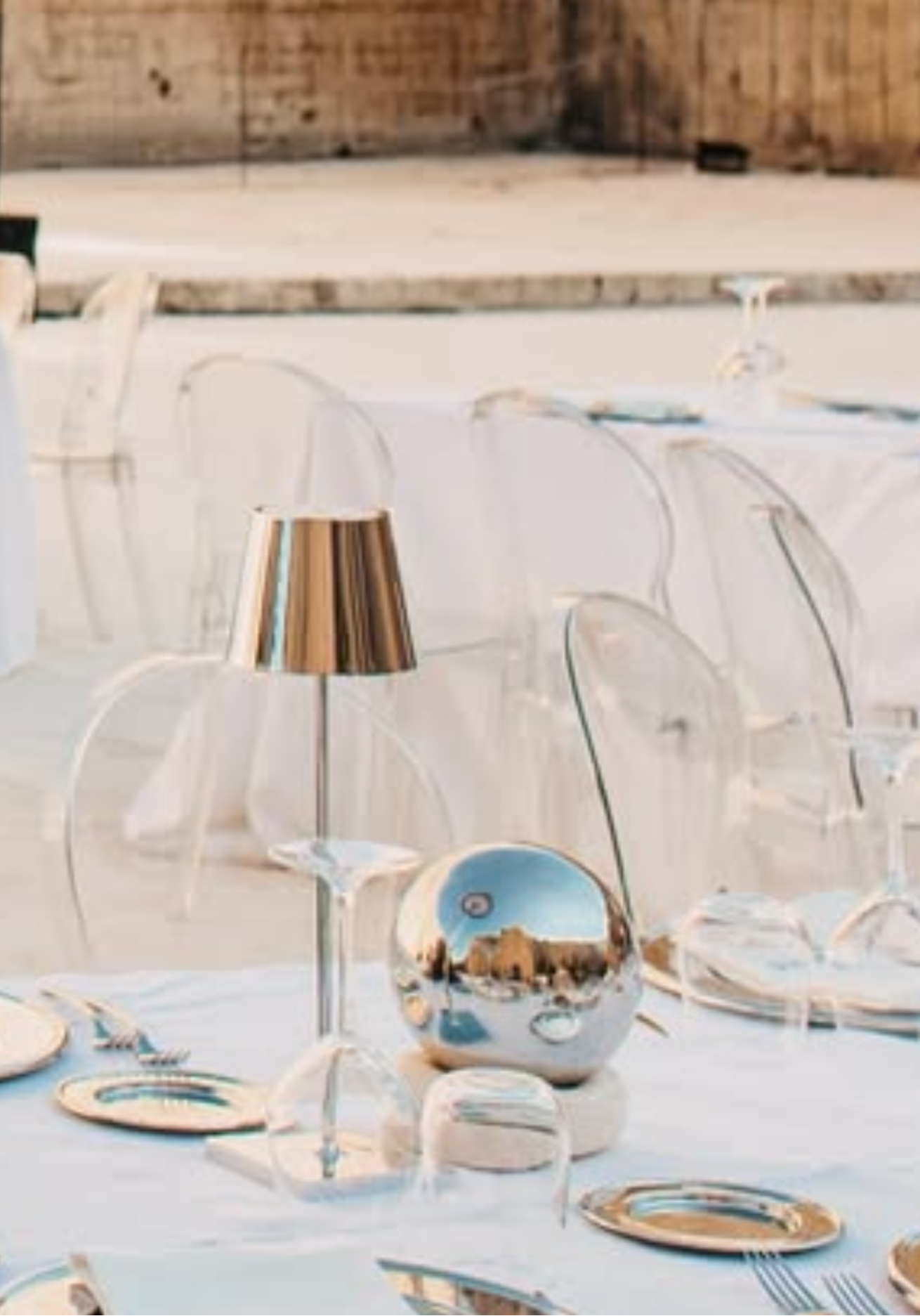 Boules décoratives argentées effet miroir – Ø 20 cm
