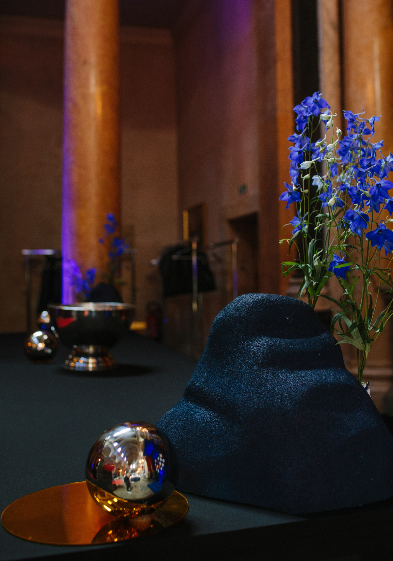 Boules décoratives argentées effet miroir – Ø 20 cm