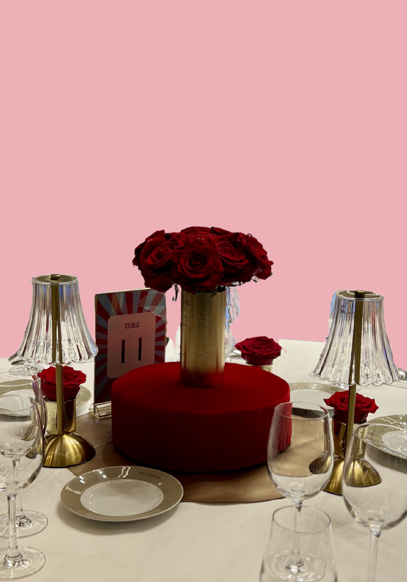 Centre de table Fête foraine - Vase doré