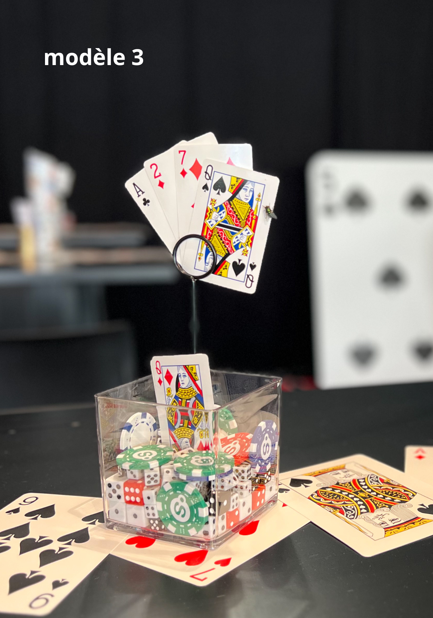 Centre de table CASINO - POKER