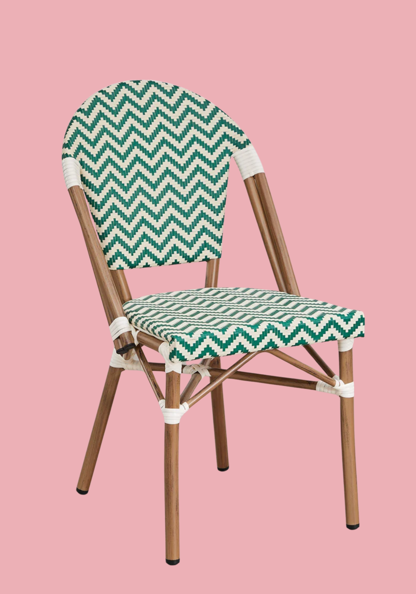 CHAISE BISTROT VERT ET BLANCHE