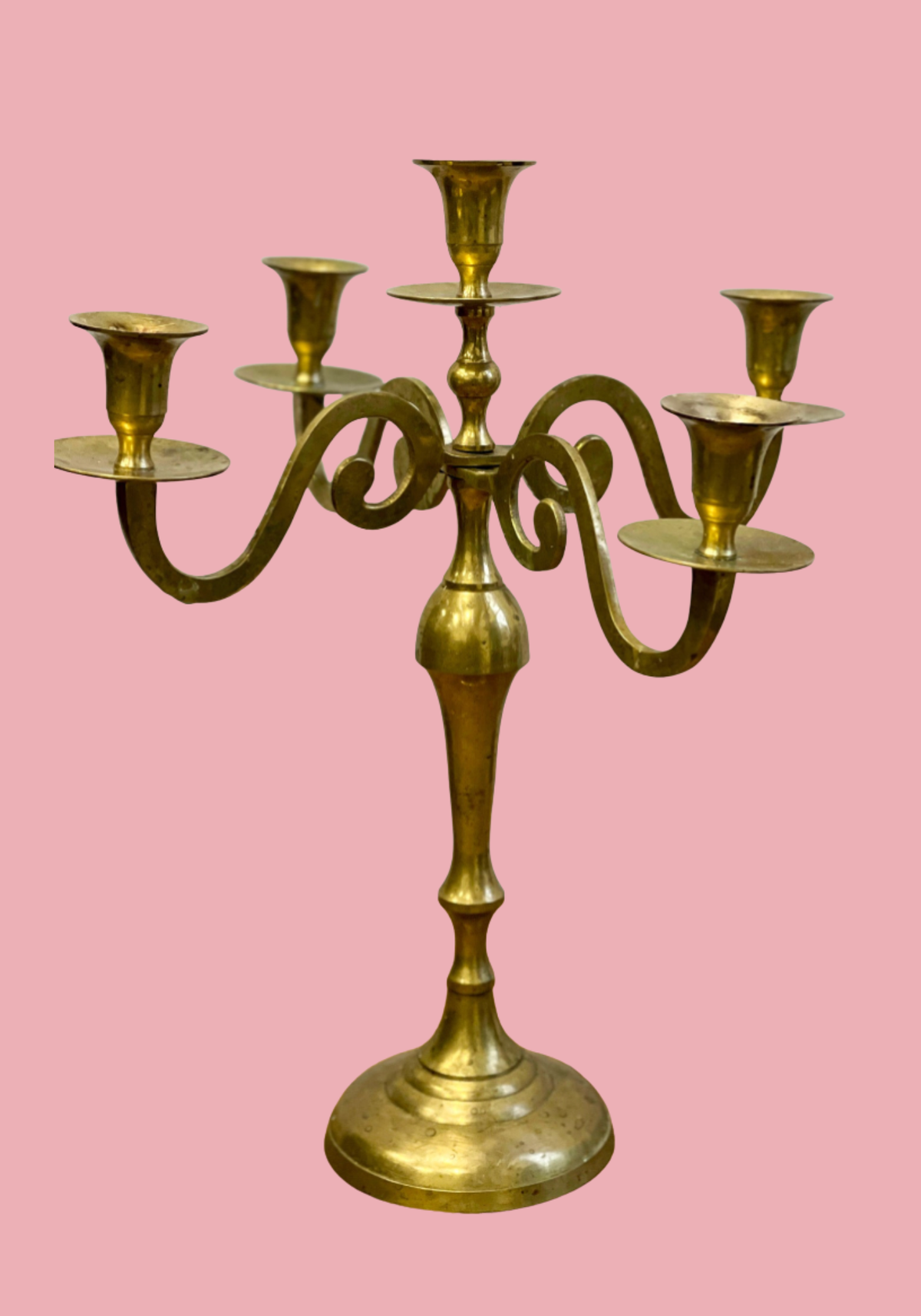 location-chandelier-laiton-5-branches-vintage-lyon