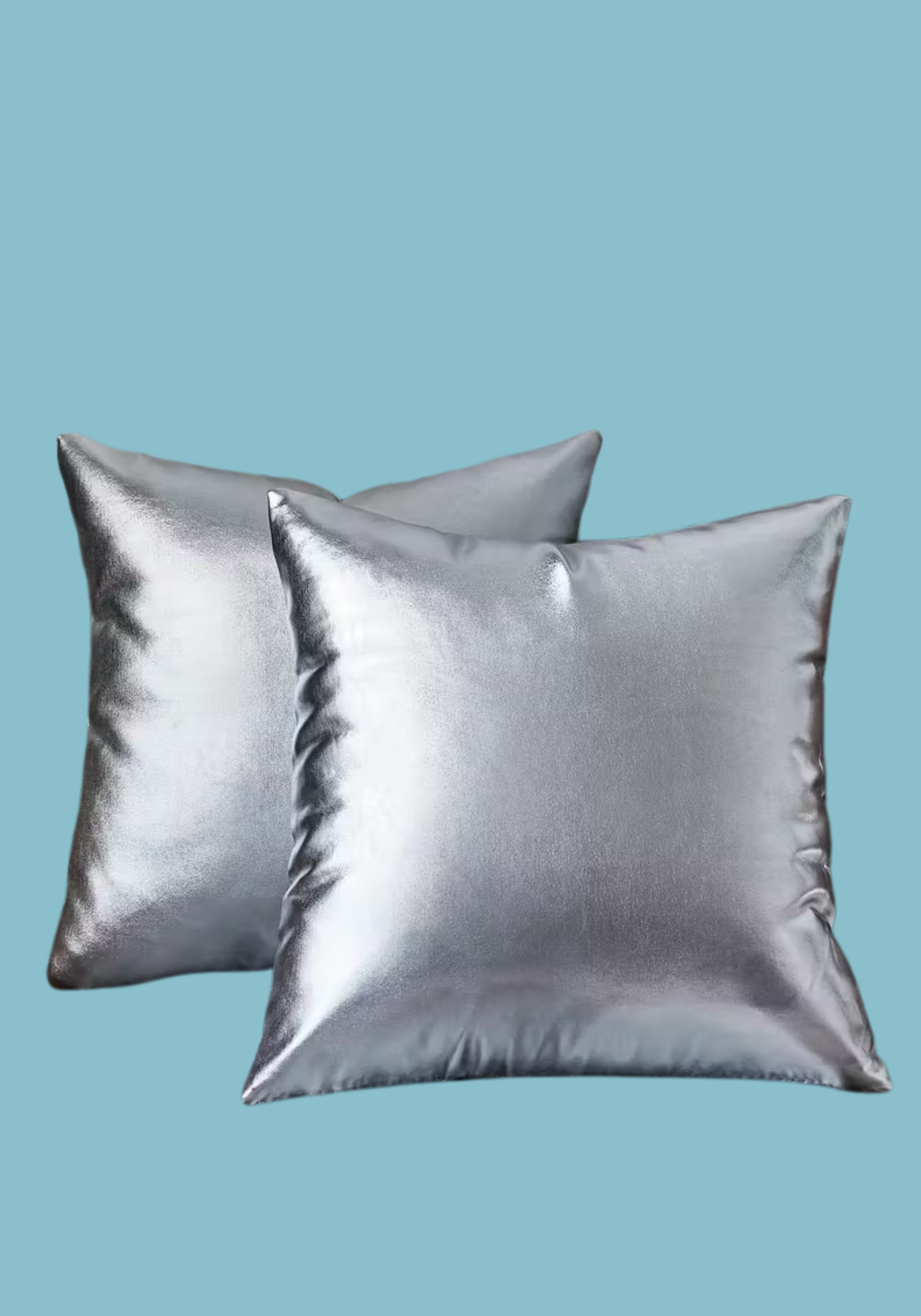 Coussins argenté - néon disco (lot de 2)