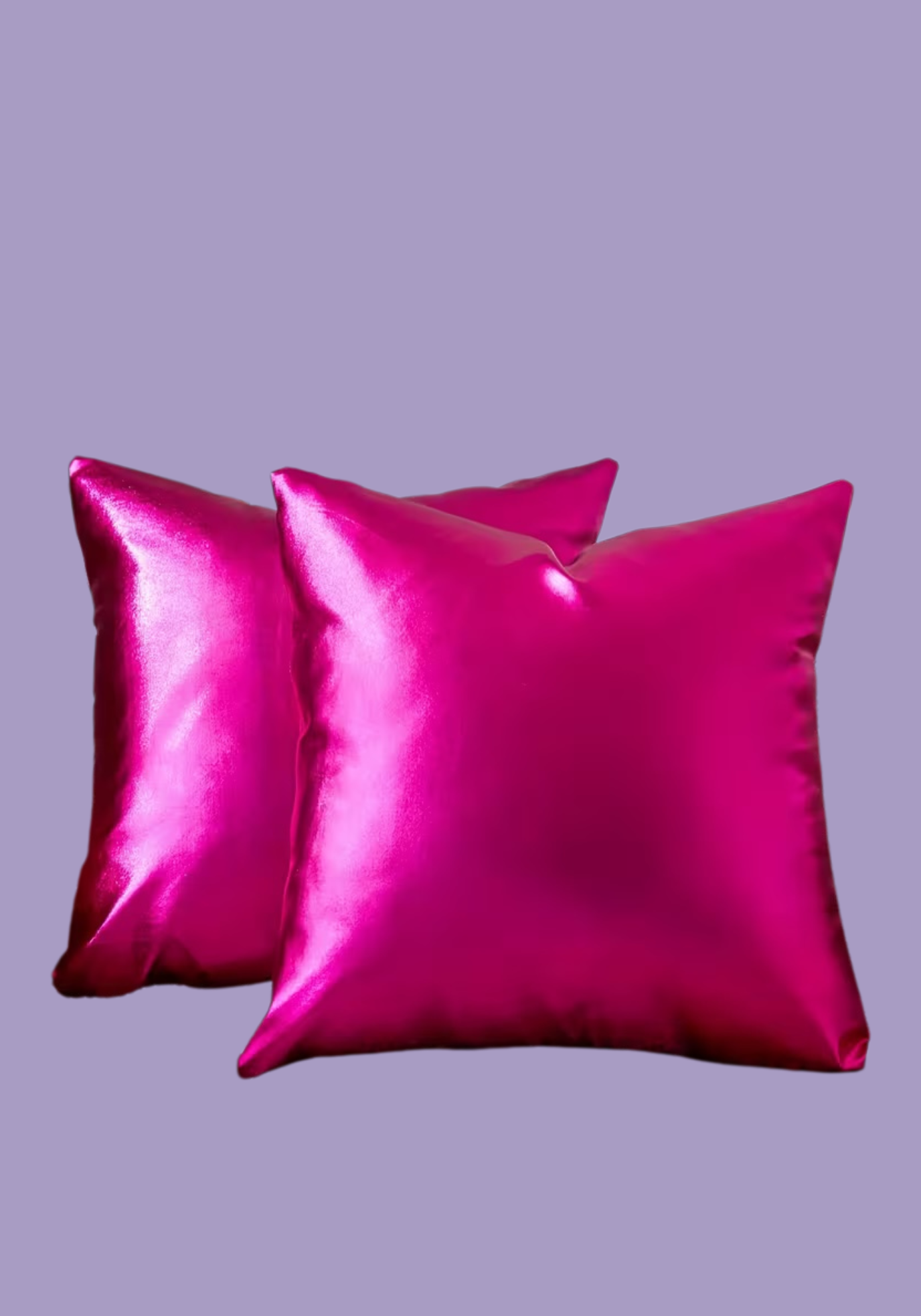 Coussins rose fuchsia - néon disco (lot de 2)