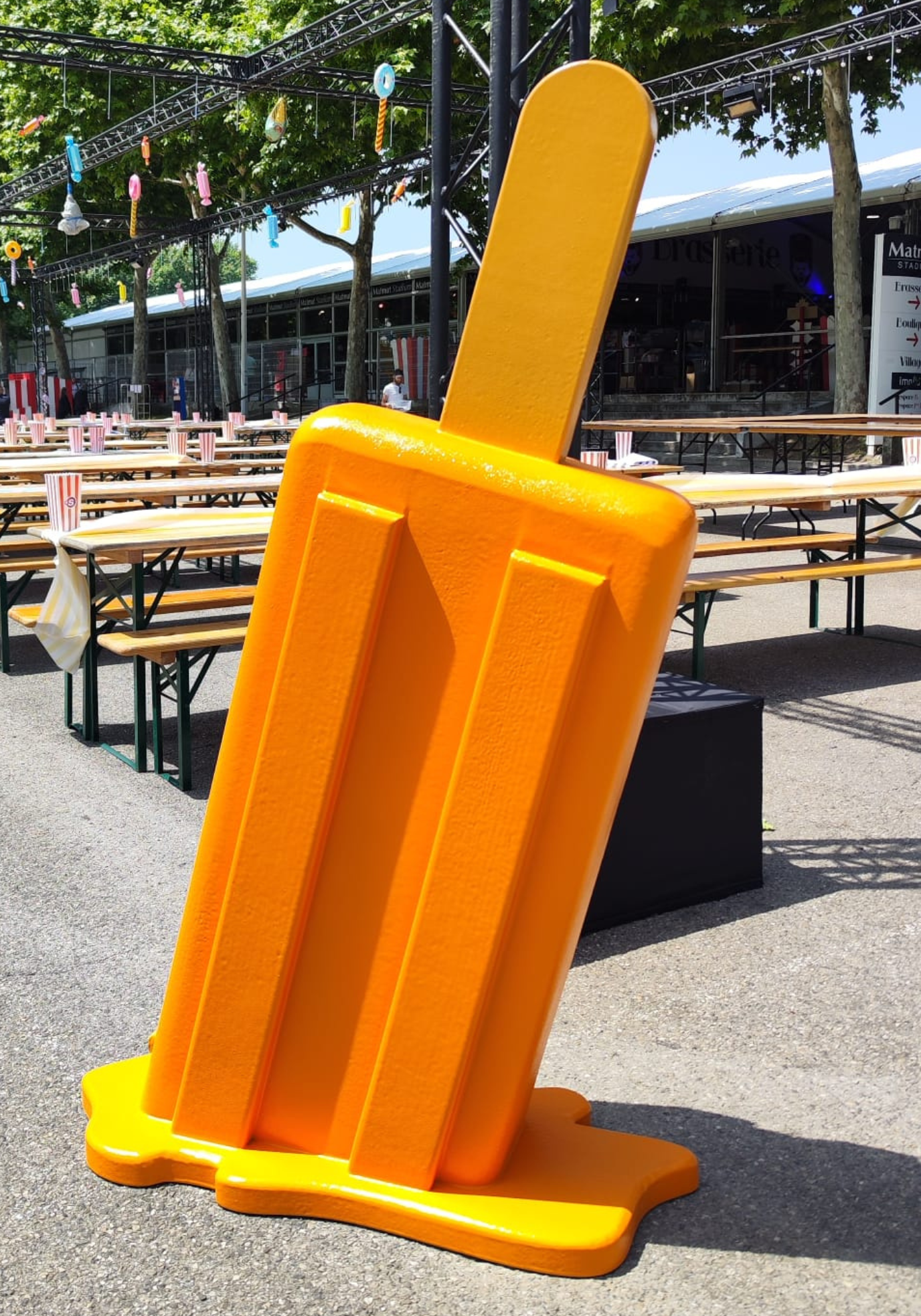 Glace fondue XXL en résine