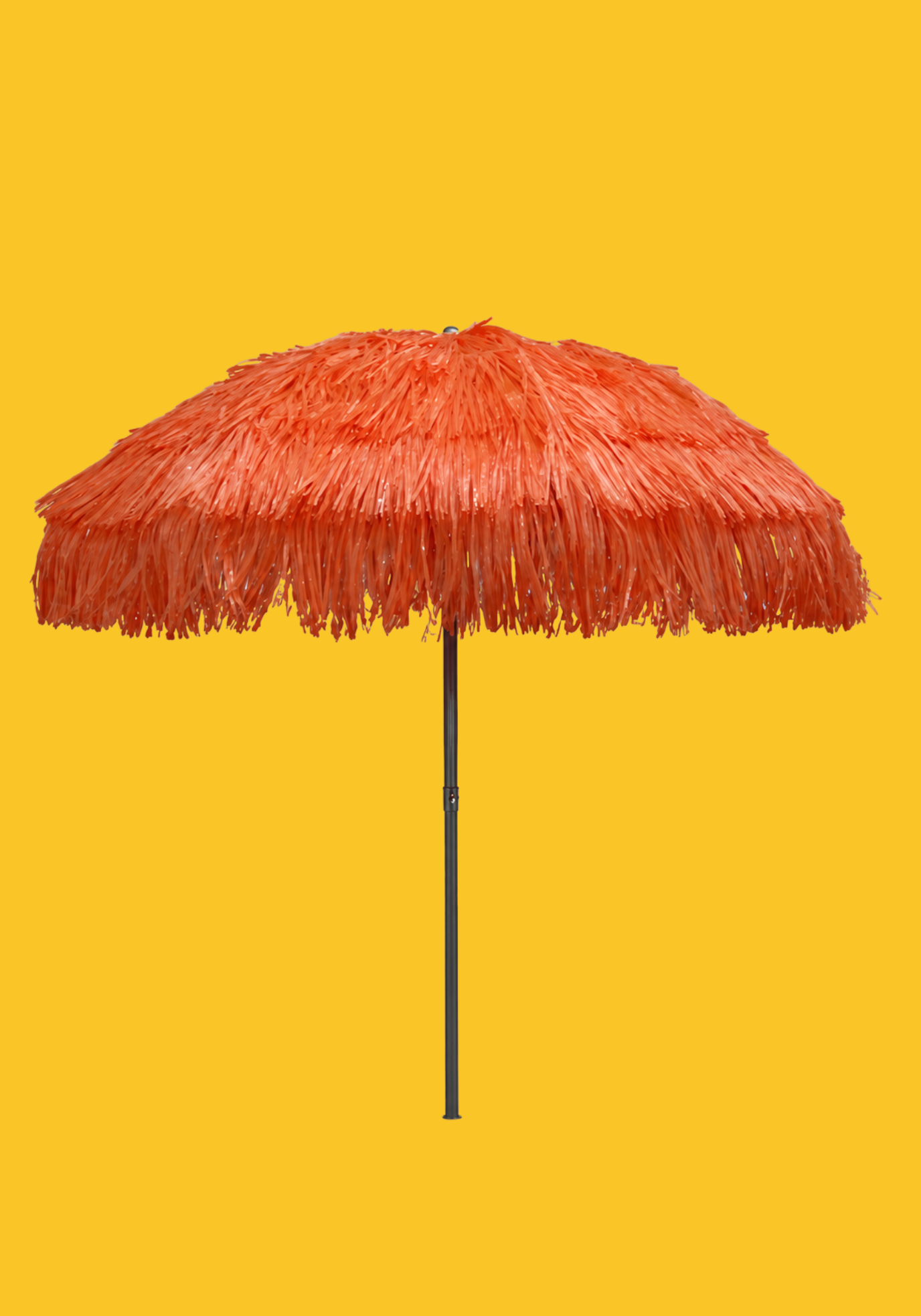 Parasol à franges, pieds inclus