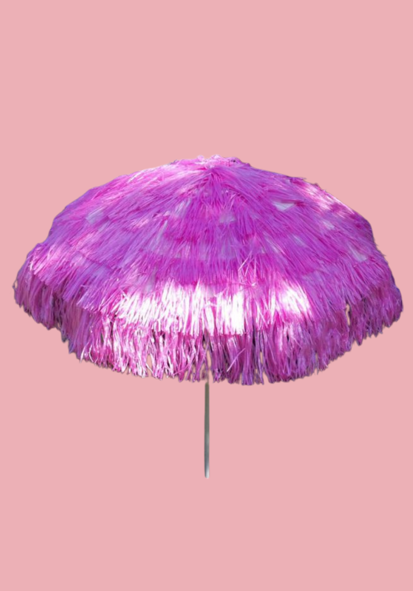 Parasol à franges, pieds inclus