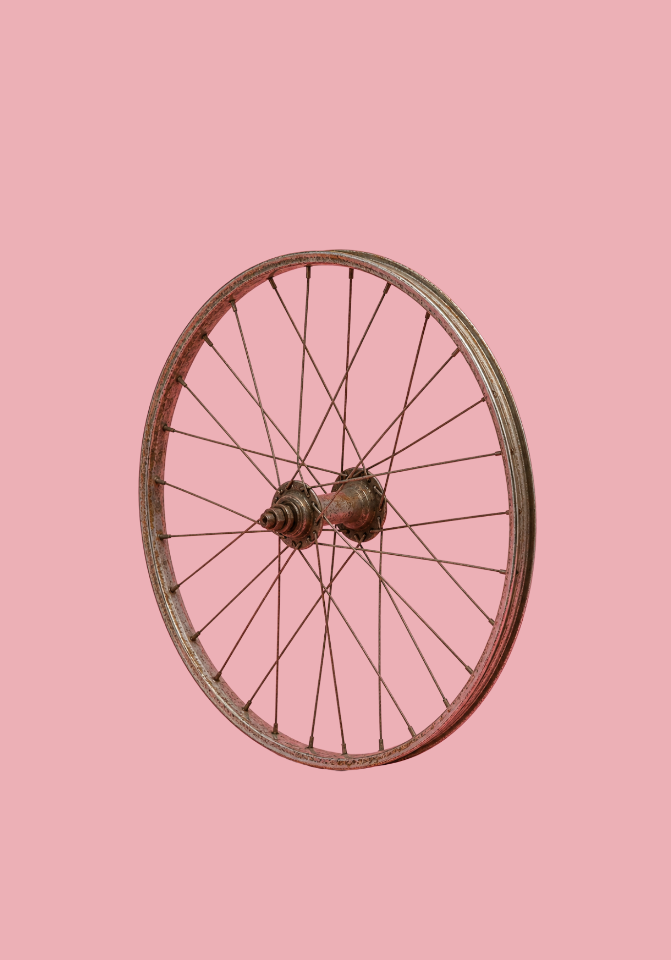 Roue de vélo ancienne