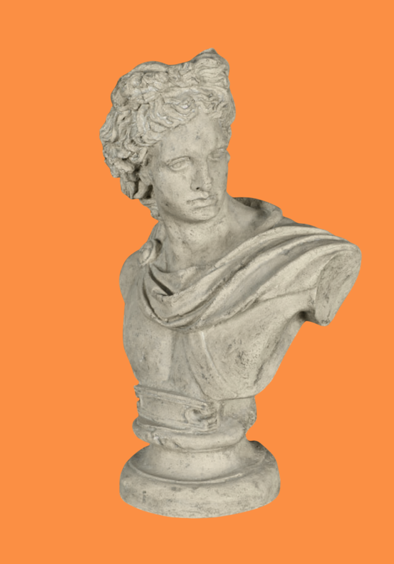 Statue Grèce antique buste Apollon