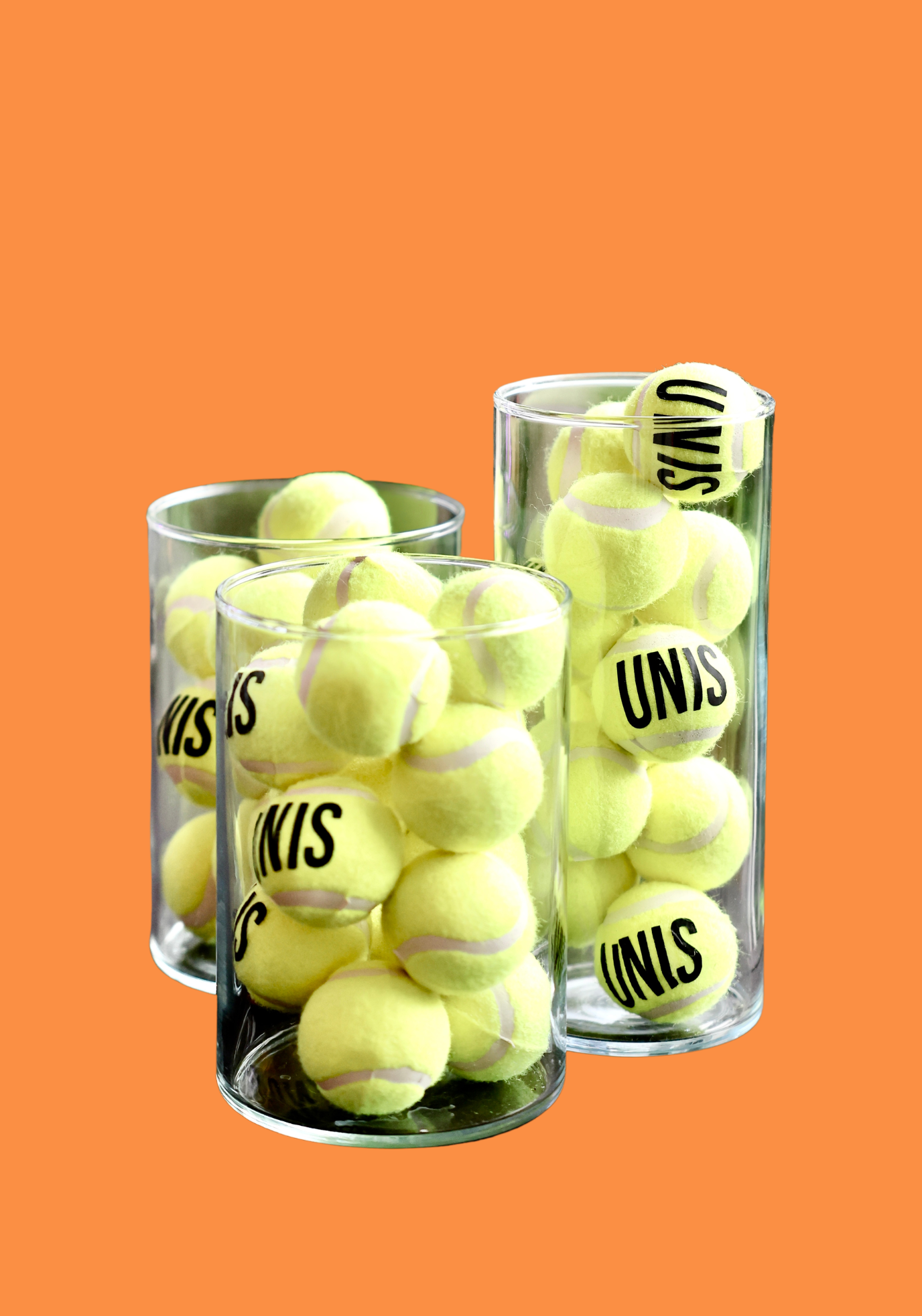 Centre de table balles de tennis personnalisées