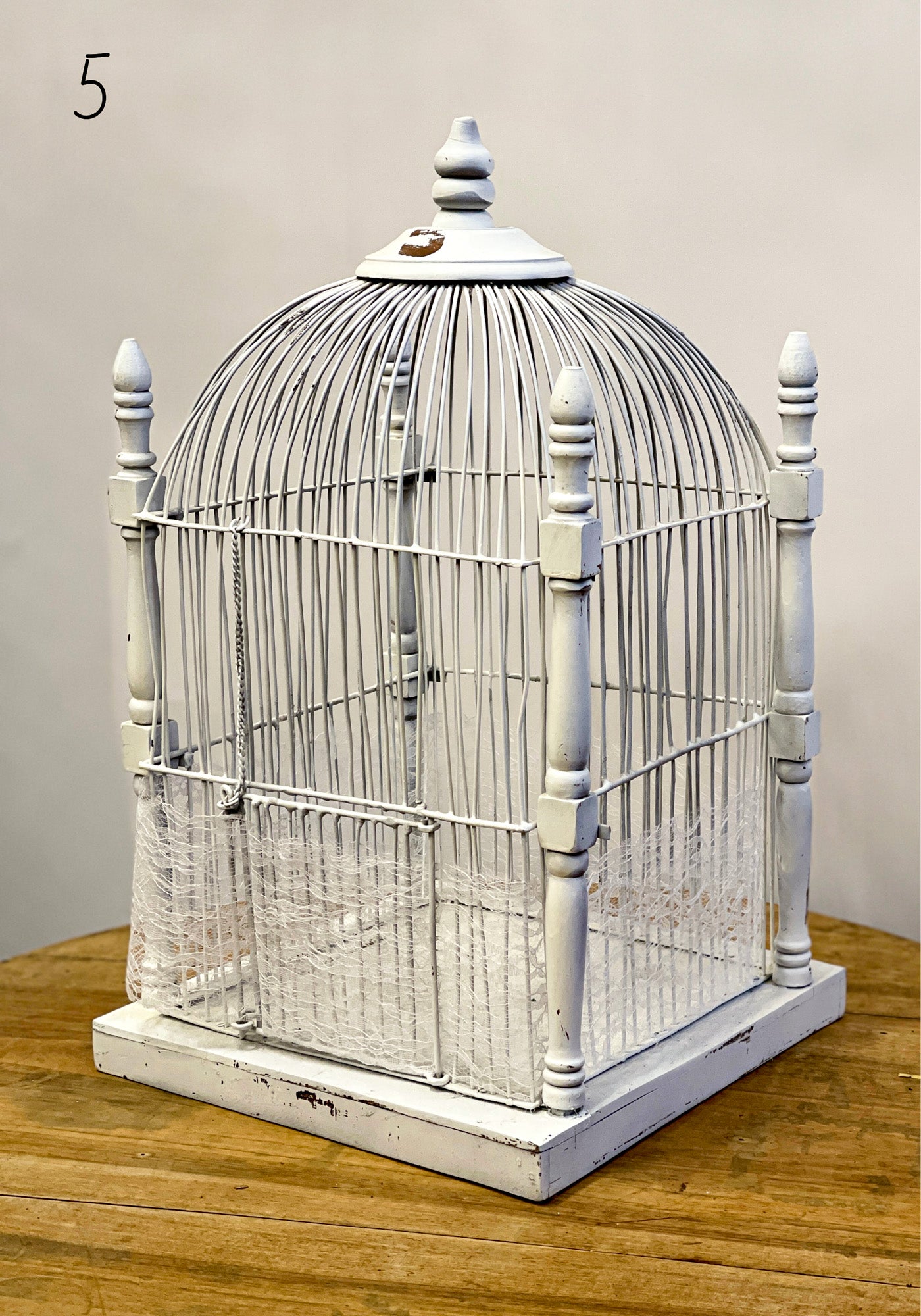 Cage à oiseaux vintage