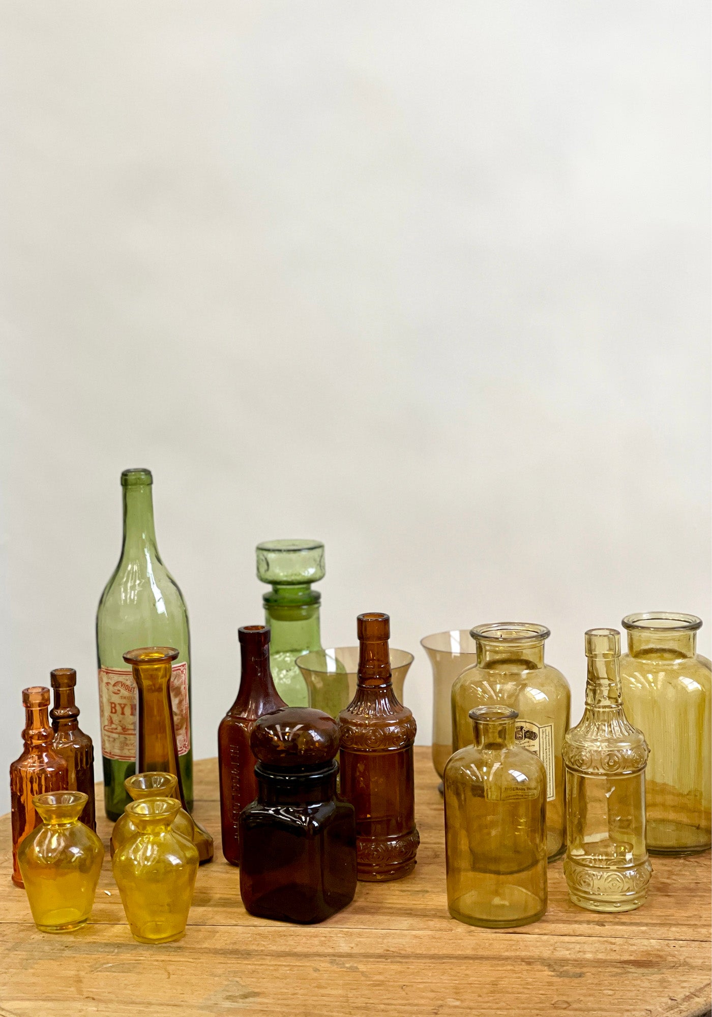 Vases fumés et colorés - lot 16