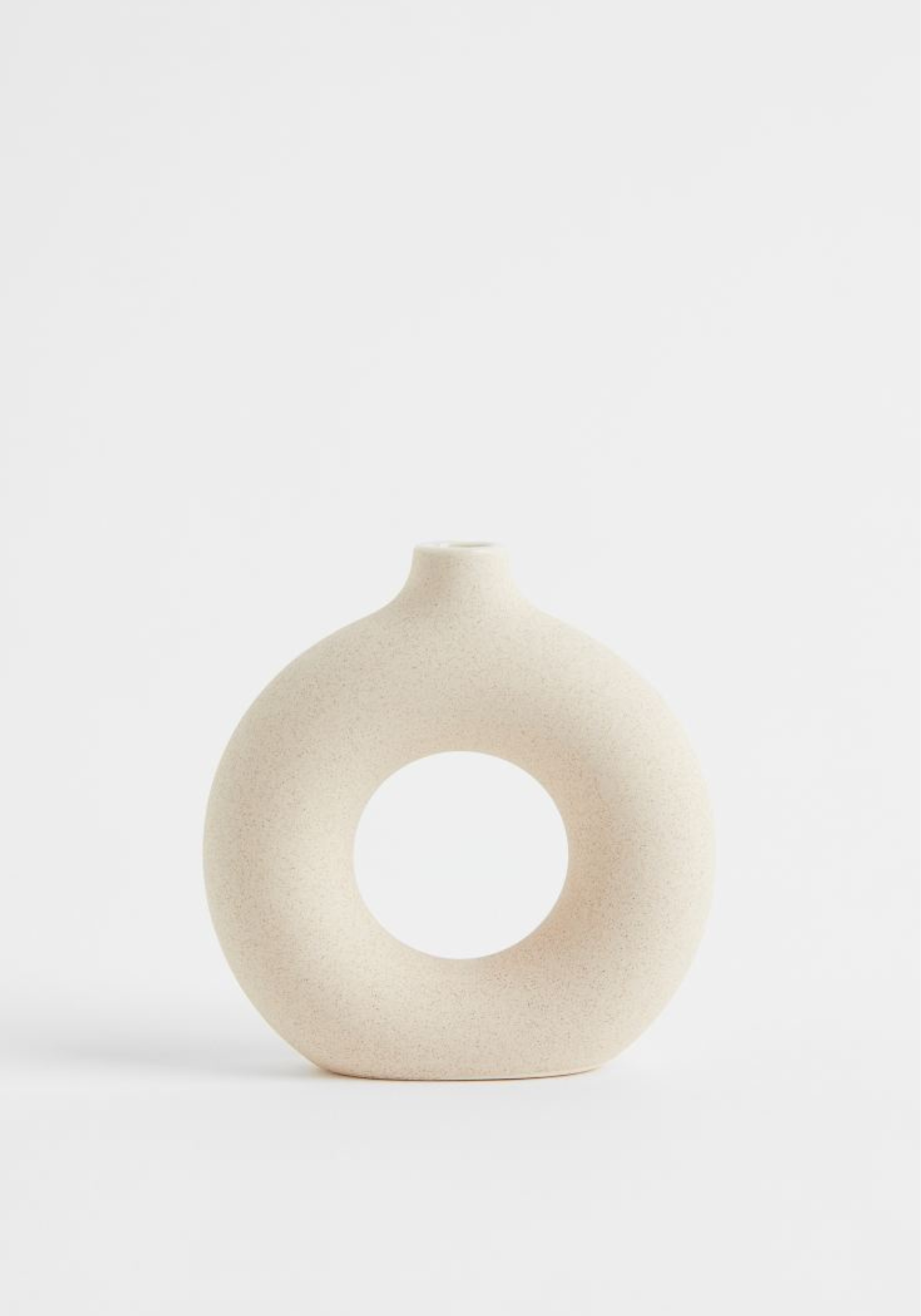 Mini vase en grès / céramique beige