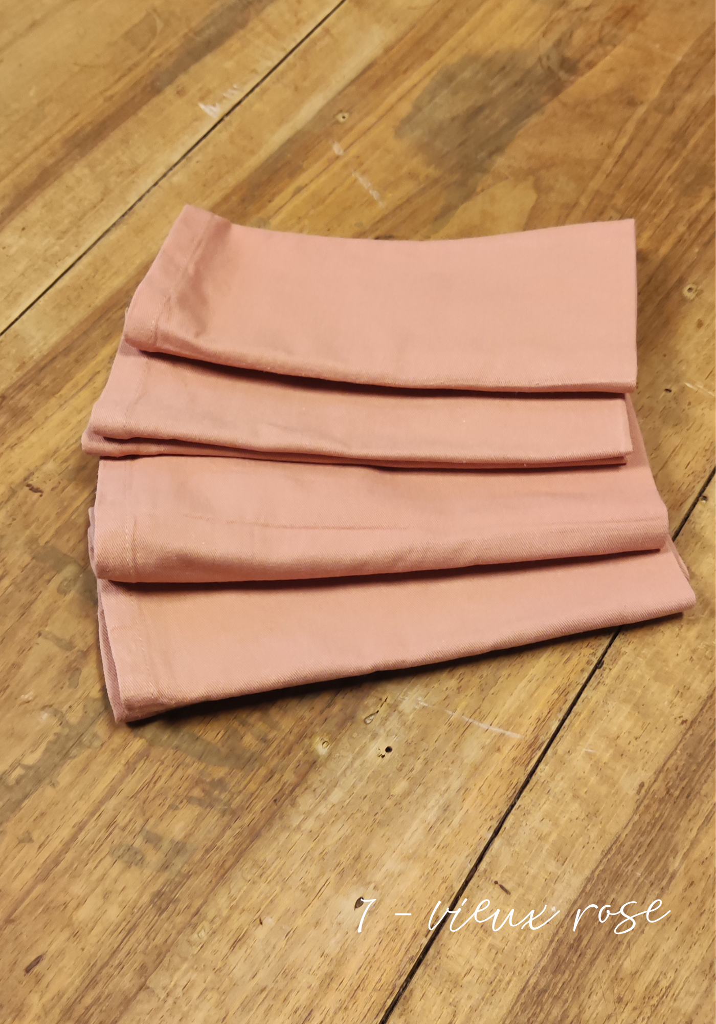 Serviette de table en coton - plusieurs coloris